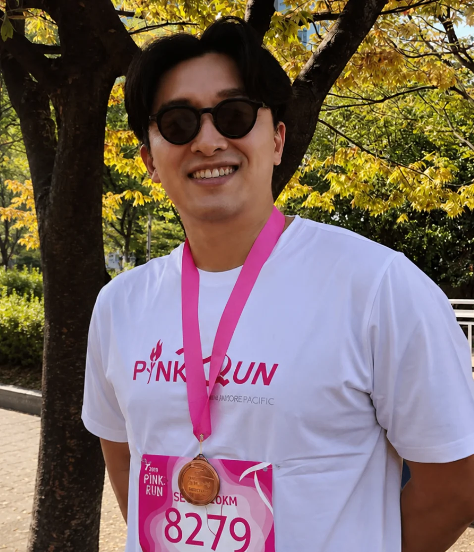 マラソンを完走した院長