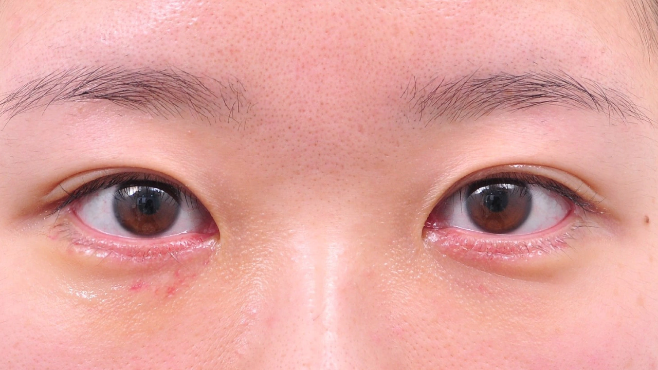 GL目元形成術＋眼瞼内反症（逆さまつげ）矯正 施術後7日（症例写真）｜OLO美容外科